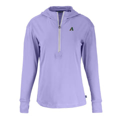 Arizona Diamondbacks Cutter & Buck Women's Daybreak Eco Recycled Half-Zip Hoodie - Purple Hoodies