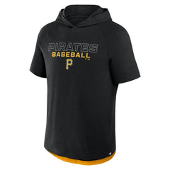 Pittsburgh Pirates Fanatics Clubhouse Optimal Play Raglan Hoodie T-Shirt - Black Hoodies
