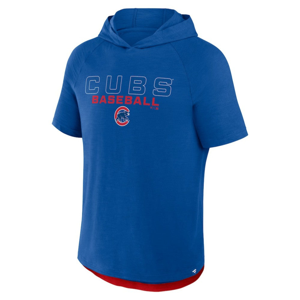 Chicago Cubs Fanatics Clubhouse Optimal Play Raglan Hoodie T-Shirt - Royal Hoodies