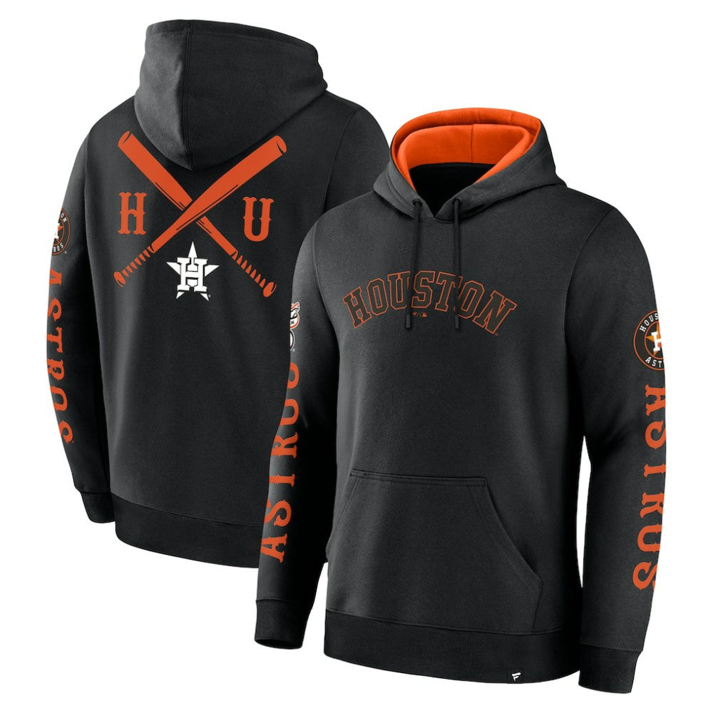 Houston Astros Fanatics Big City Legacy Fleece Pullover Hoodie - Black Hoodies