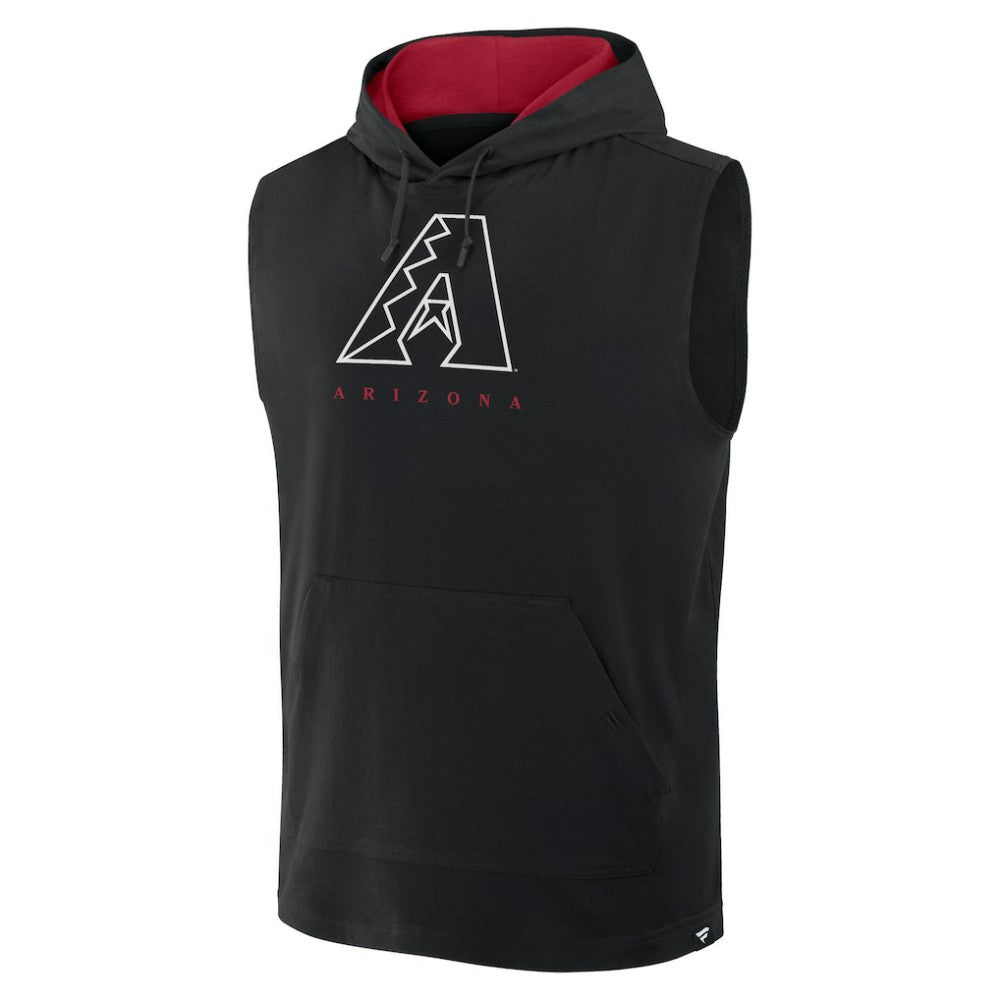Arizona Diamondbacks Fanatics Fire Speed Sleeveless Pullover Hoodie - Black Hoodies