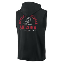 Arizona Diamondbacks Fanatics Fire Speed Sleeveless Pullover Hoodie - Black Hoodies