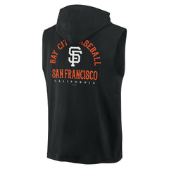 San Francisco Giants Fanatics Fire Speed Sleeveless Pullover Hoodie - Black Hoodies