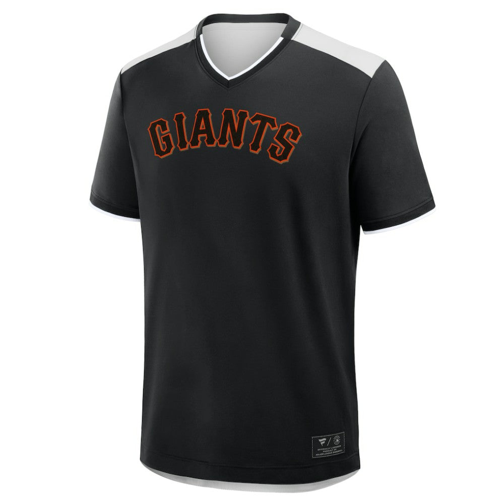 San Francisco Giants Fanatics Walk Off V-Neck T-Shirt - Black T-shirts