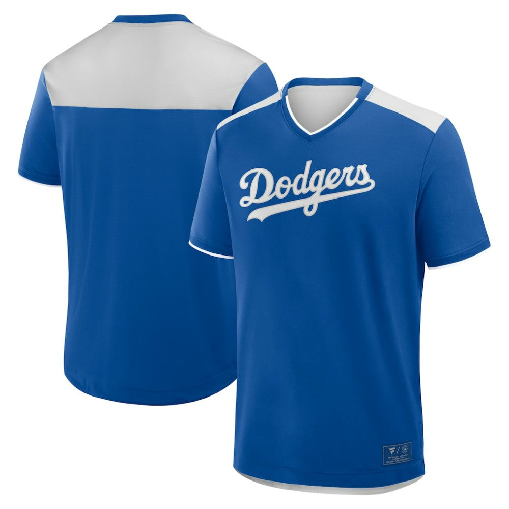 Los Angeles Dodgers Fanatics Walk Off V-Neck T-Shirt - Royal T-shirts