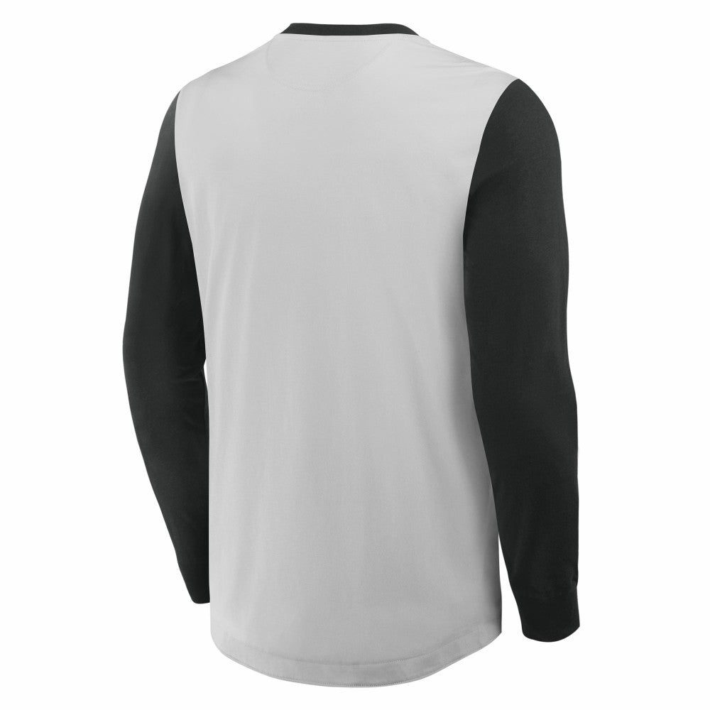 San Francisco Giants Fanatics Clubhouse Long Sleeve Henley Shirt - Gray/Black