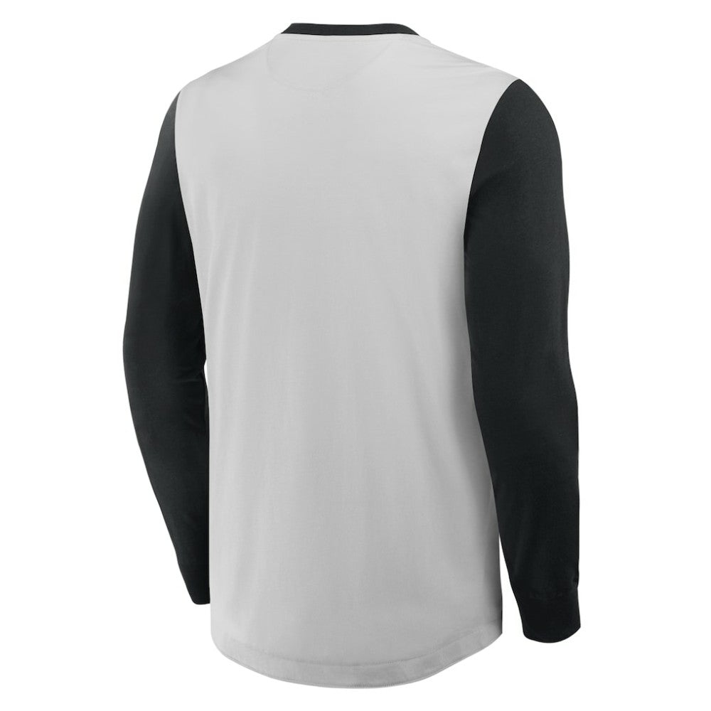 Baltimore Orioles Fanatics Clubhouse Long Sleeve Henley Shirt - Gray/Black