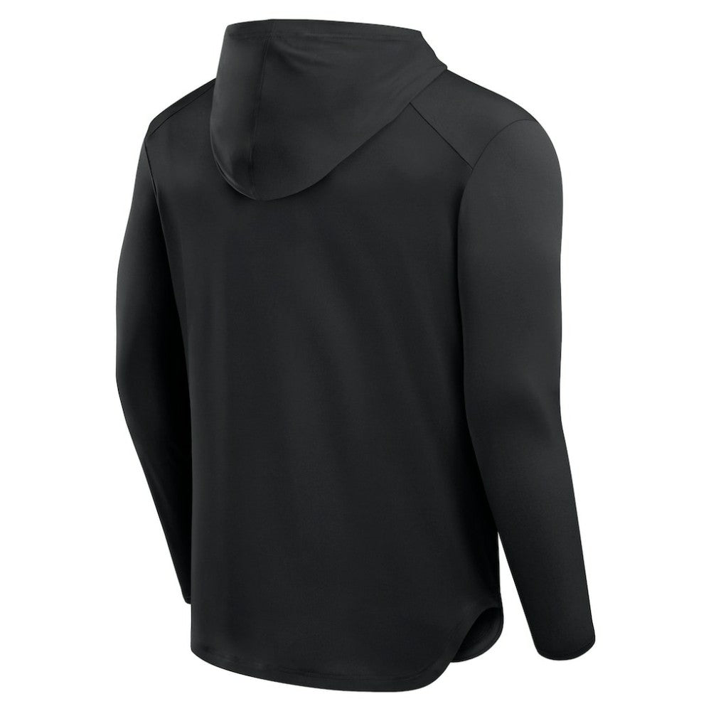 Chicago Cubs Fanatics Front Office Power Mono Long Sleeve Hoodie T-Shirt - Black Hoodies