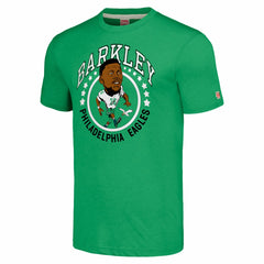 Saquon Barkley Philadelphia Eagles Homage Unisex Caricature Player Tri-Blend T-Shirt - Kelly Green T-shirts