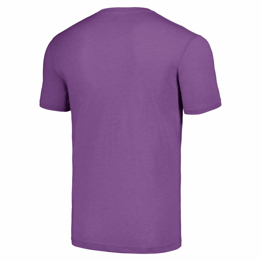 Justin Jefferson Minnesota Vikings Homage Unisex Caricature Player Tri-Blend T-Shirt - Heathered Purple T-shirts