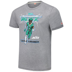 Ahmad Sauce Gardner New York Jets Homage Unisex NFL Blitz Player Tri-Blend T-Shirt - Heathered Gray T-shirts