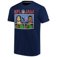 C.J. Stroud & Stefon Diggs Houston Texans Homage Unisex NFL Jam Tri-Blend T-Shirt - Navy T-shirts