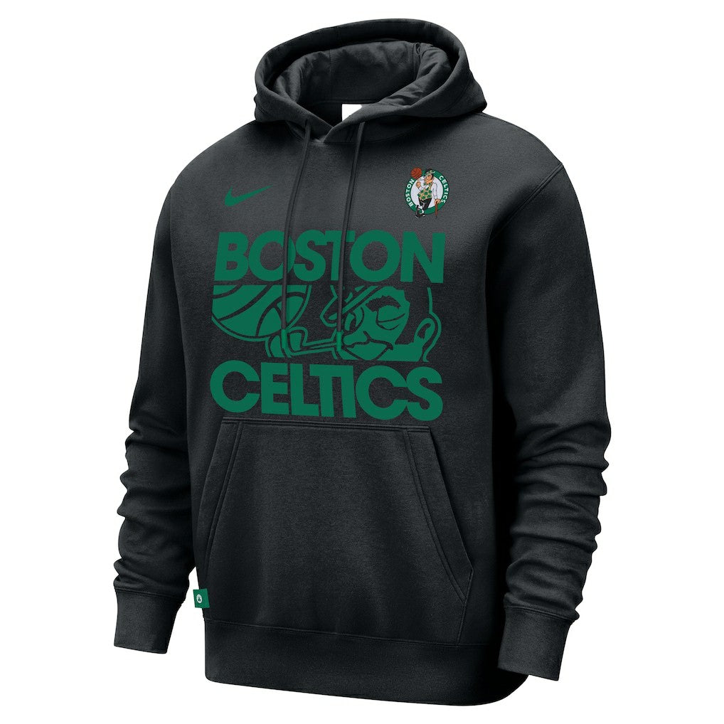 Boston Celtics Courtside Club Pullover Hoodie Black - Nike