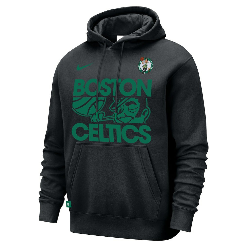 Boston Celtics Courtside Club Pullover Hoodie Black - Nike