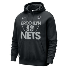 Brooklyn Nets Courtside Club Pullover Hoodie Black - Nike