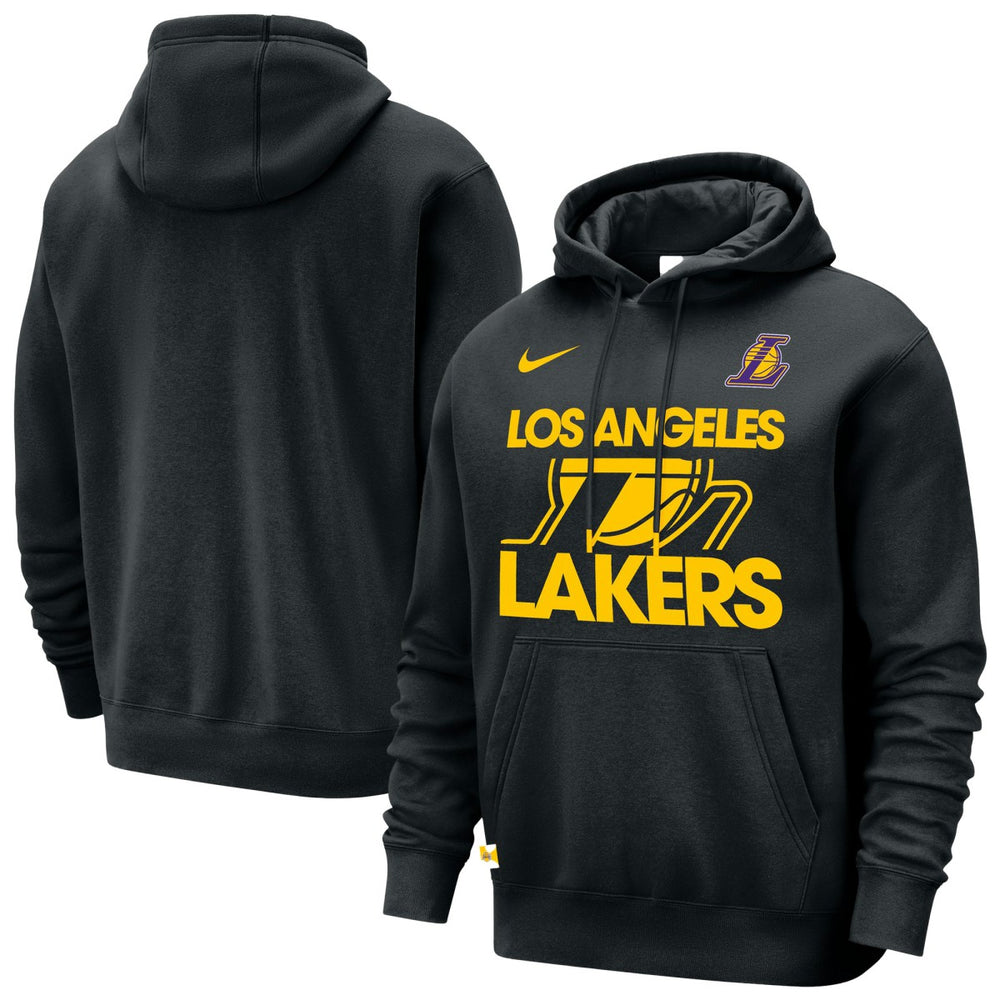Los Angeles Lakers Courtside Club Pullover Hoodie Black - Nike