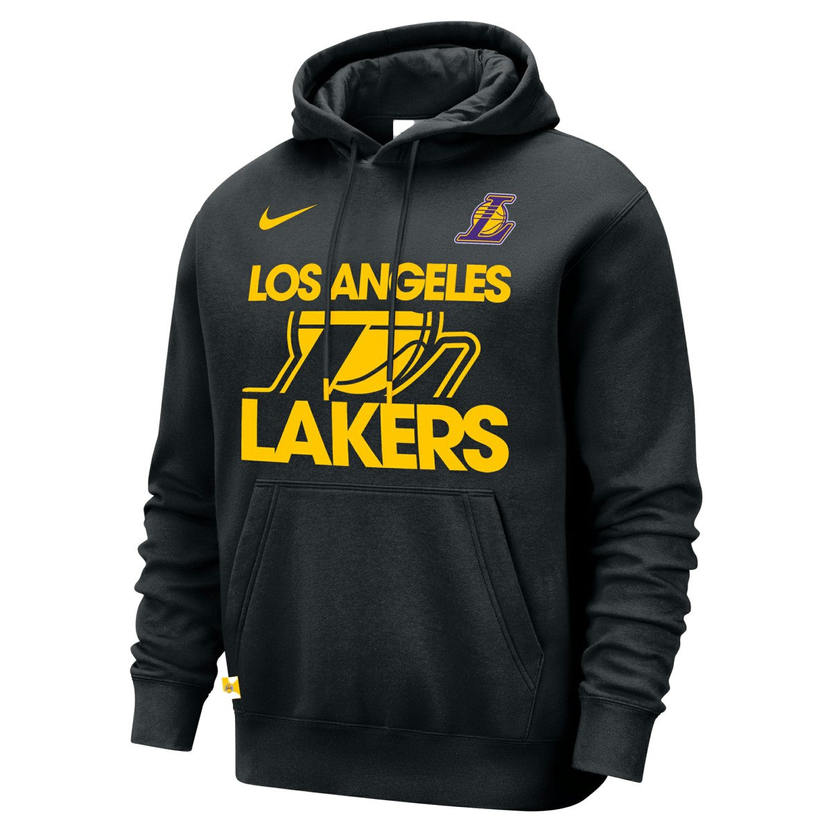 Los Angeles Lakers Courtside Club Pullover Hoodie Black - Nike