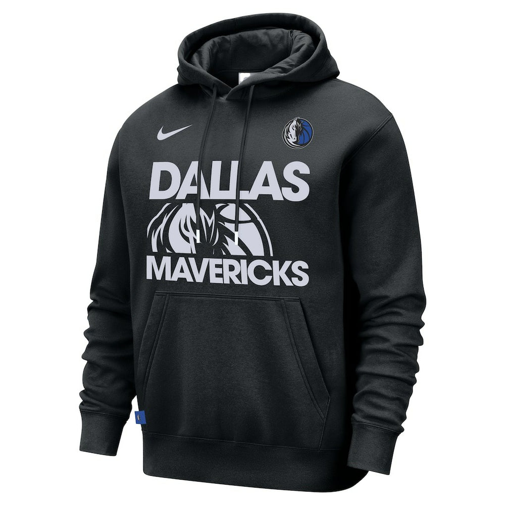 Dallas Mavericks Courtside Club Pullover Hoodie Black - Nike outlet
