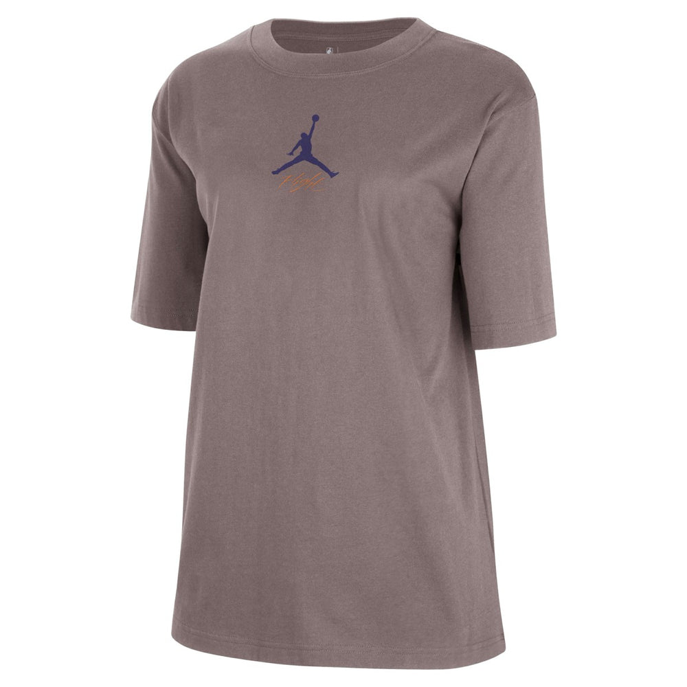 Phoenix Suns Jordan Brand Women's Courtside Statement Edition Boyfriend T-Shirt Charcoal