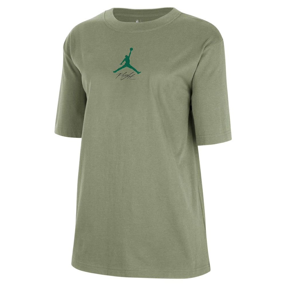 Boston Celtics Jordan Brand Women's Courtside Statement Edition Boyfriend T-Shirt Green outlet