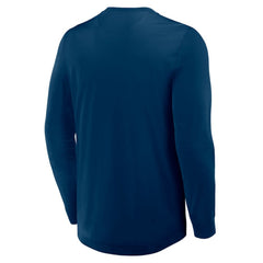 Seattle Kraken Fanatics Adrenaline Push Long Sleeve Henley Shirt - Deep Sea Blue | US 201742870