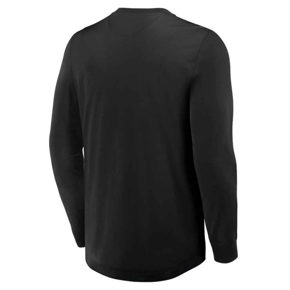 Vegas Golden Knights Fanatics Adrenaline Push Long Sleeve Henley Shirt - Black | US 201742872
