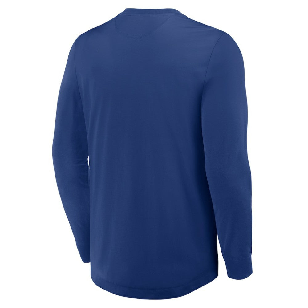 Toronto Maple Leafs Fanatics Adrenaline Push Long Sleeve Henley Shirt - Blue | US 201742884