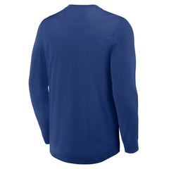Toronto Maple Leafs Fanatics Adrenaline Push Long Sleeve Henley Shirt - Blue | US 201742884