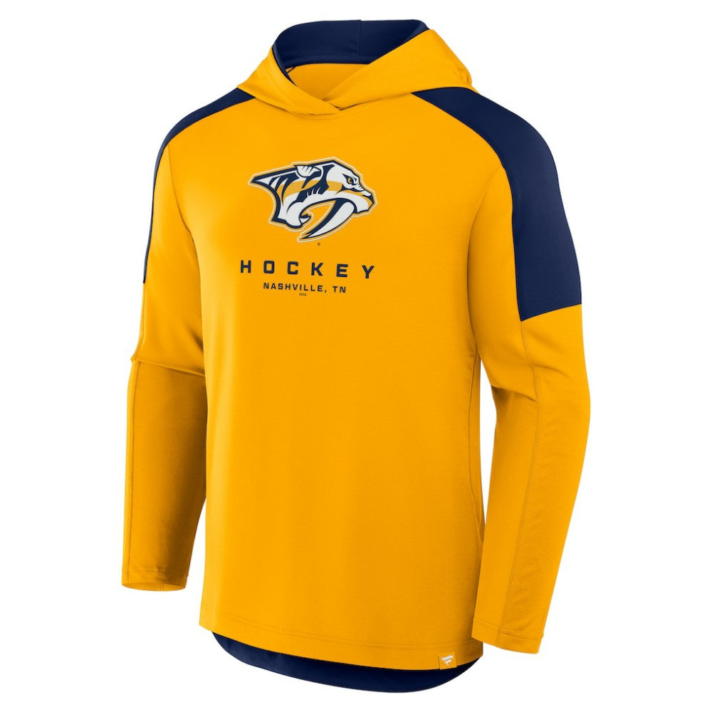 Nashville Predators Fanatics Meta Game Transitional Pullover Hoodie - Gold | US 201742904