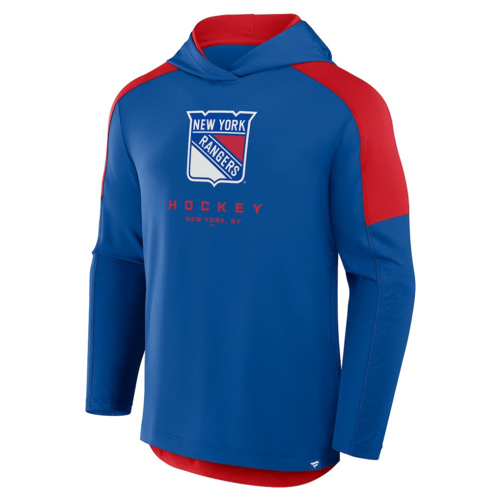 New York Rangers Fanatics Meta Game Transitional Pullover Hoodie - Blue | US 201742917