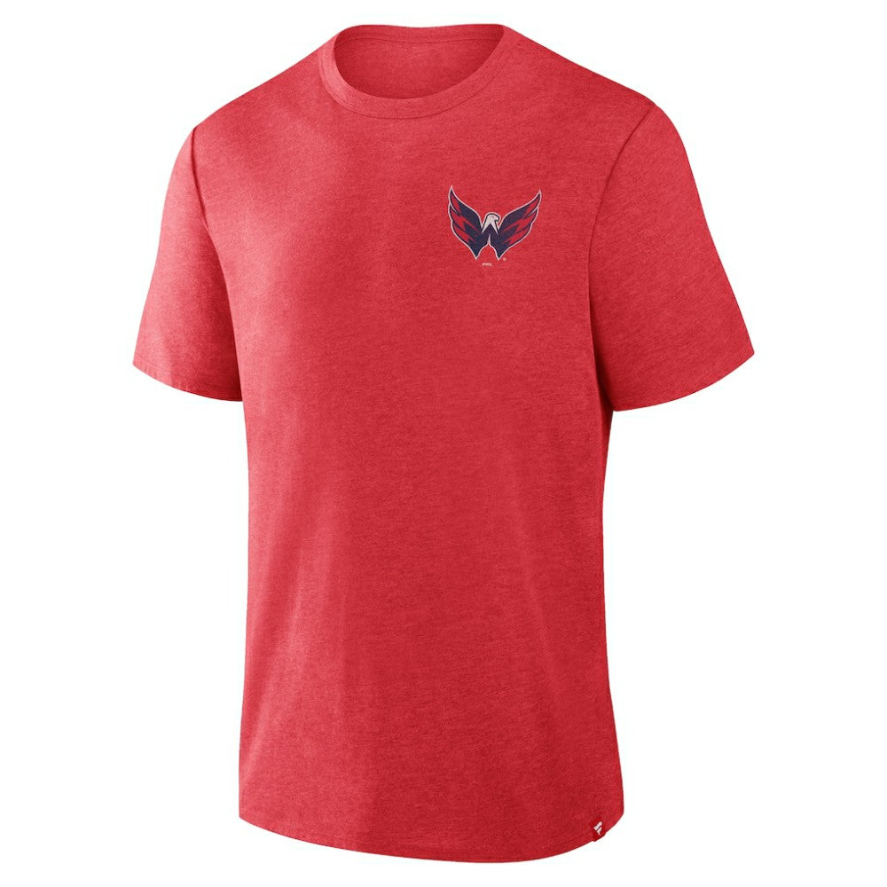 Washington Capitals Fanatics Fan Lanes Tri-Blend T-Shirt - Heather Red | US 201742921