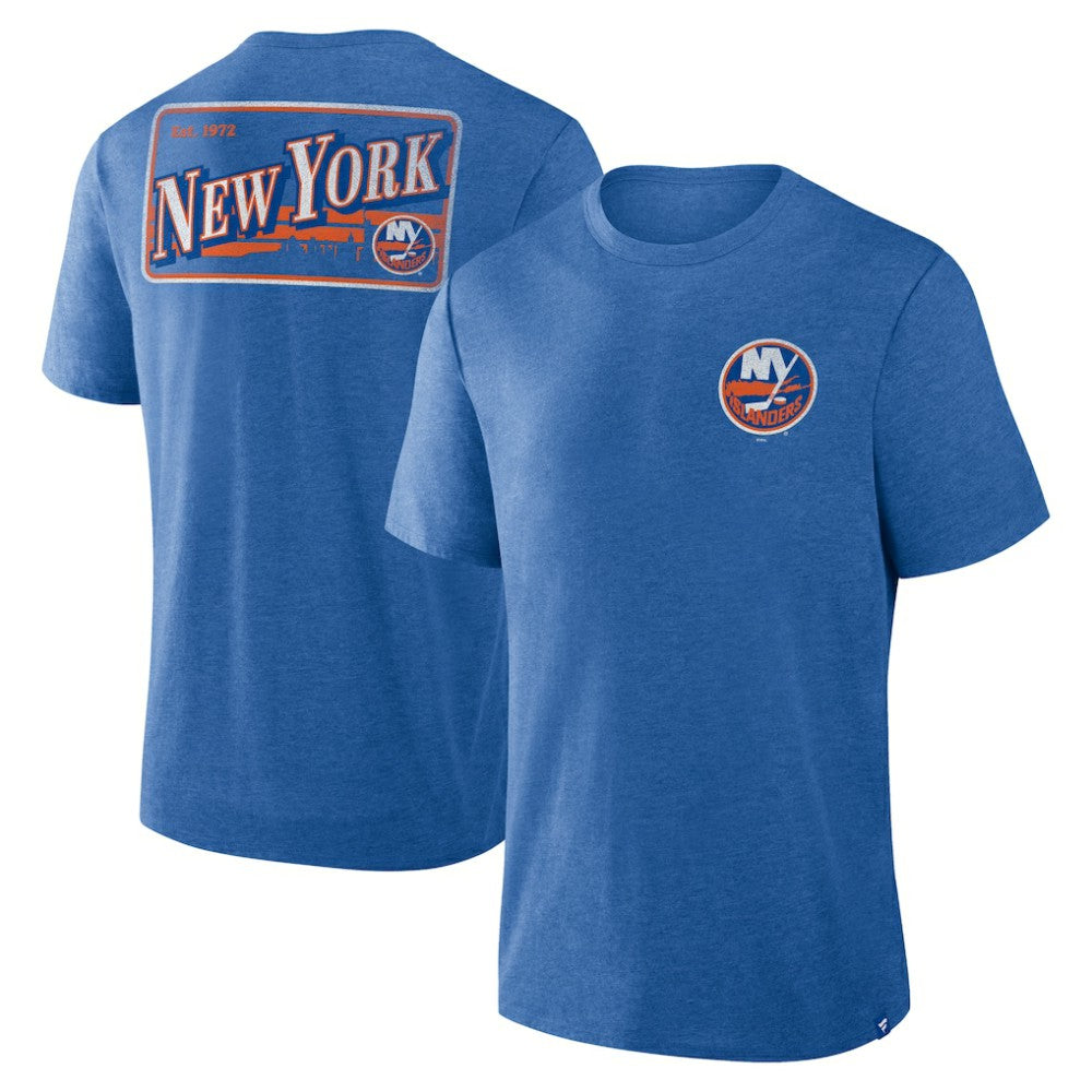 New York Islanders Fanatics Fan Lanes Tri-Blend T-Shirt - Heather Royal | US 201742928