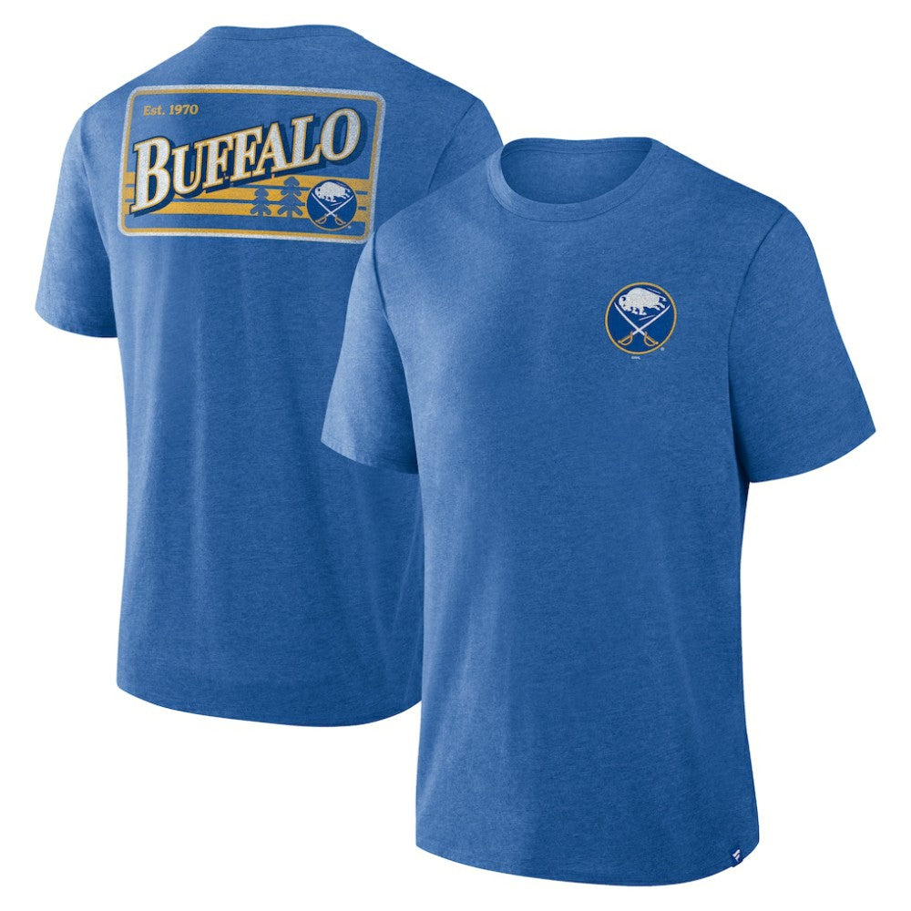 Buffalo Sabres Fanatics Fan Lanes Tri-Blend T-Shirt - Heather Royal | US 201742930