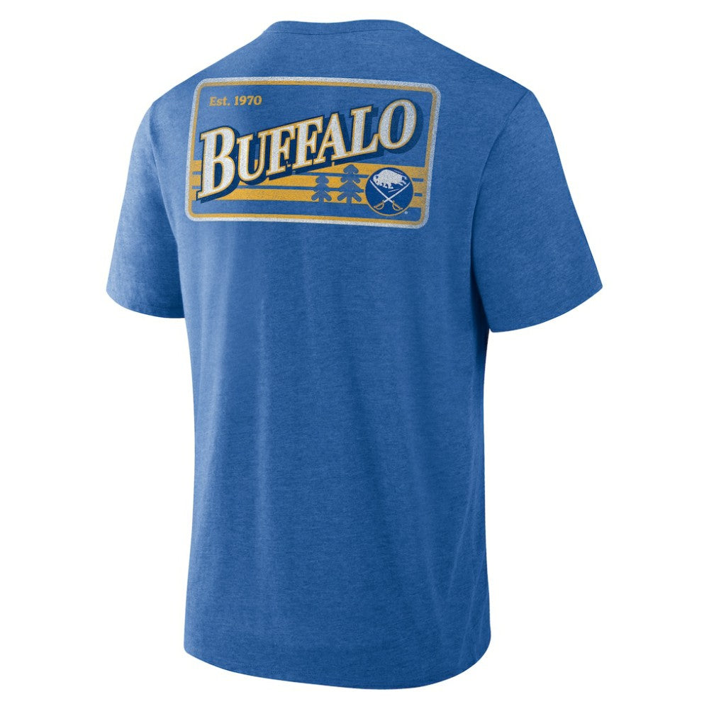 Buffalo Sabres Fanatics Fan Lanes Tri-Blend T-Shirt - Heather Royal | US 201742930