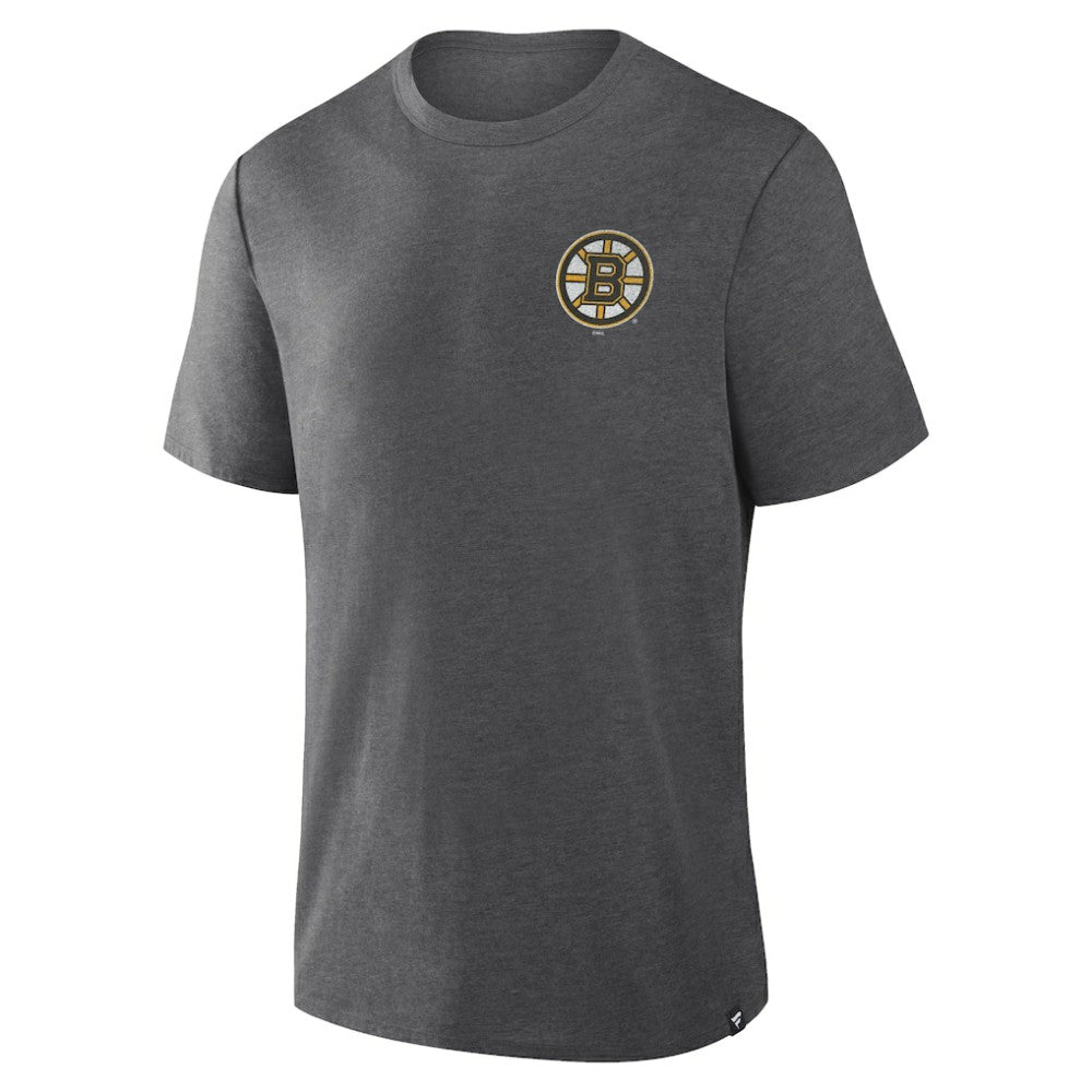 Boston Bruins Fanatics Fan Lanes Tri-Blend T-Shirt - Heather Charcoal | US 201742953