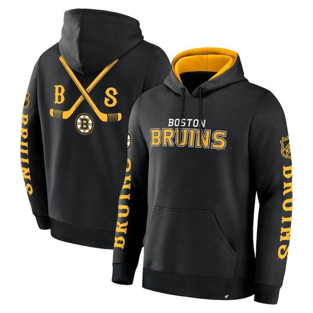Boston Bruins Fanatics Big City Legacy Fleece Pullover Hoodie - Black | US 201742961
