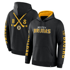 Boston Bruins Fanatics Big City Legacy Fleece Pullover Hoodie - Black | US 201742961