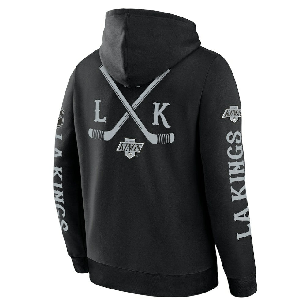 Los Angeles Kings Fanatics Big City Legacy Fleece Pullover Hoodie - Black | US 201742966