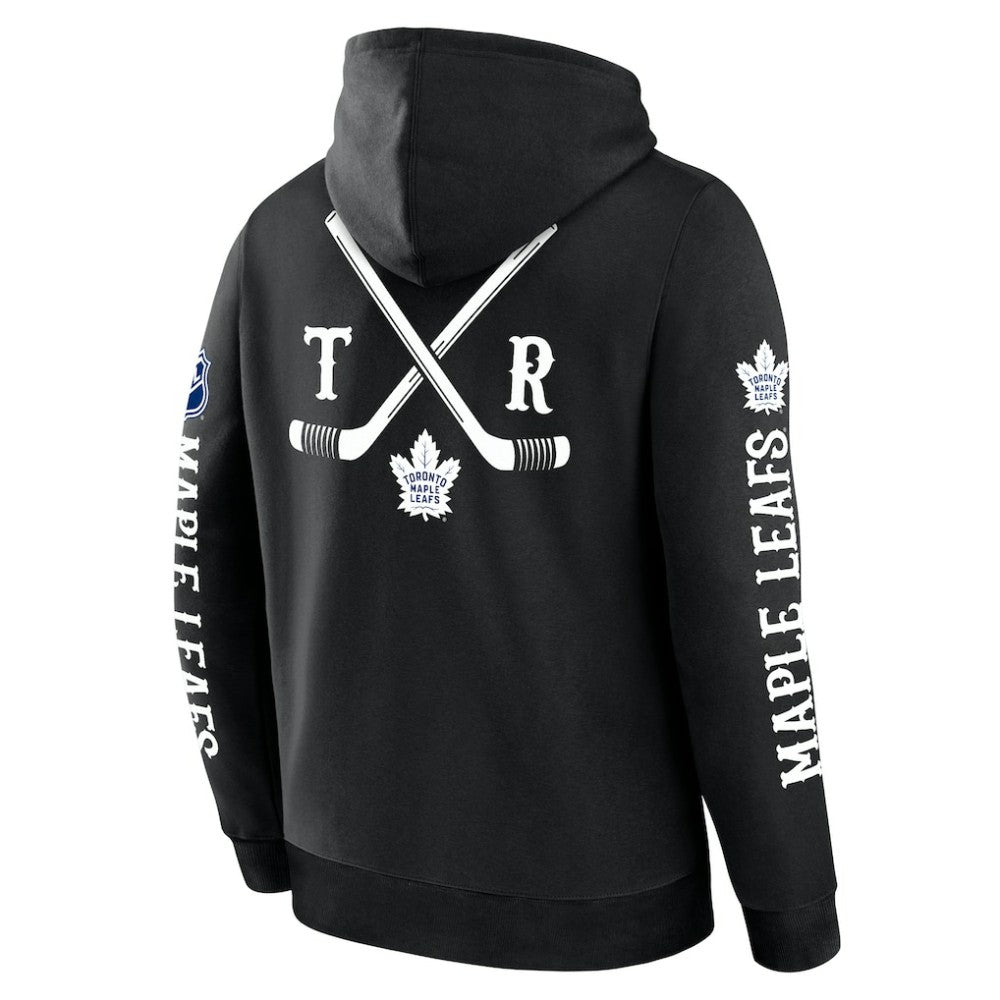 Toronto Maple Leafs Fanatics Big City Legacy Fleece Pullover Hoodie - Black | US 201742972