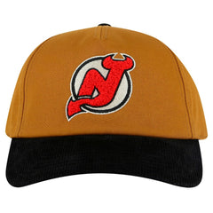New Jersey Devils American Needle Burnett Adjustable Hat - Tan/Black | US 201747071