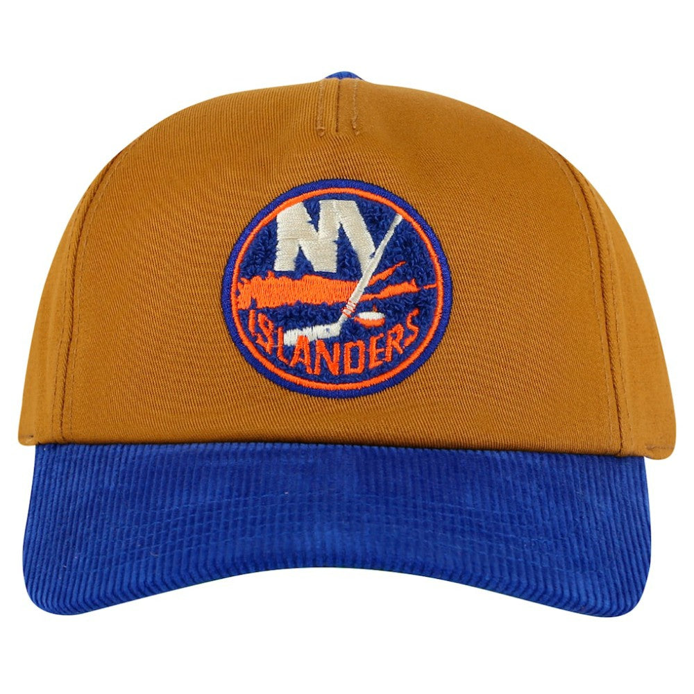 New York Islanders American Needle Burnett Adjustable Hat - Tan/Royal | US 201747076