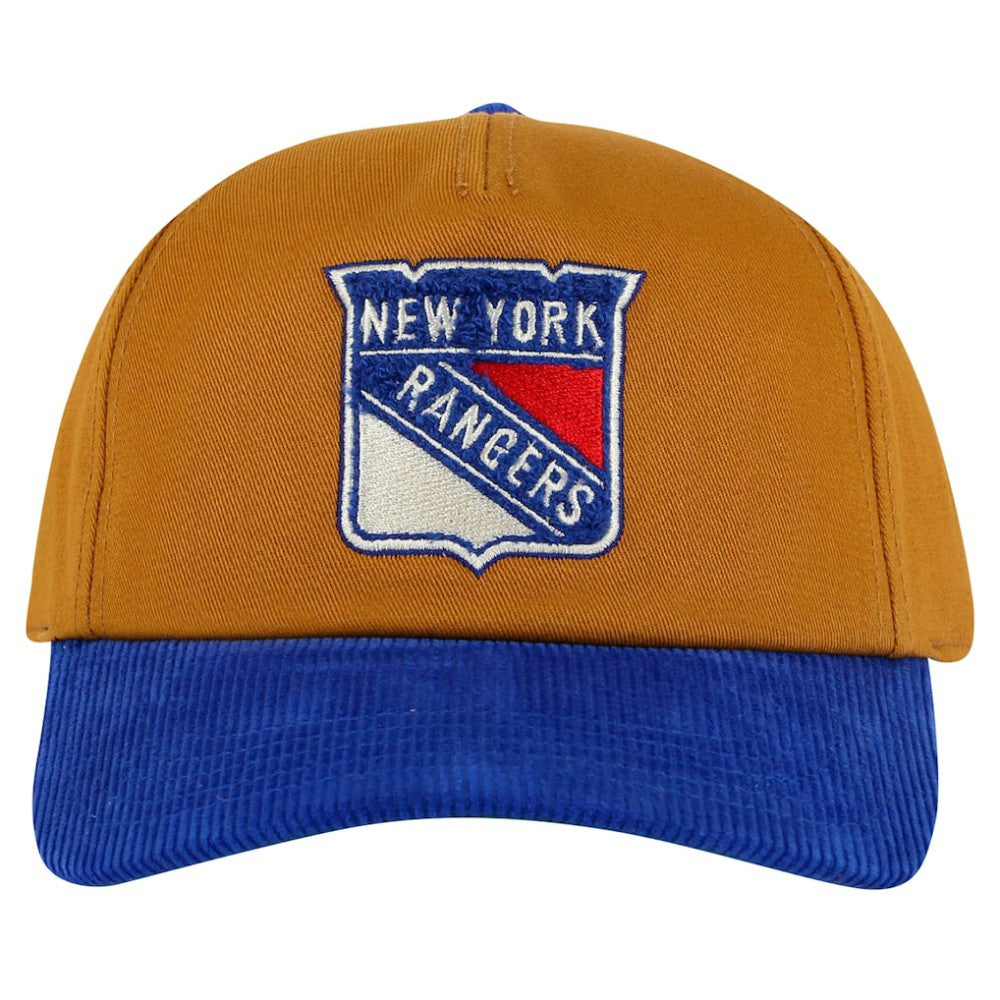 New York Rangers American Needle Burnett Adjustable Hat - Tan/Blue | US 201747077