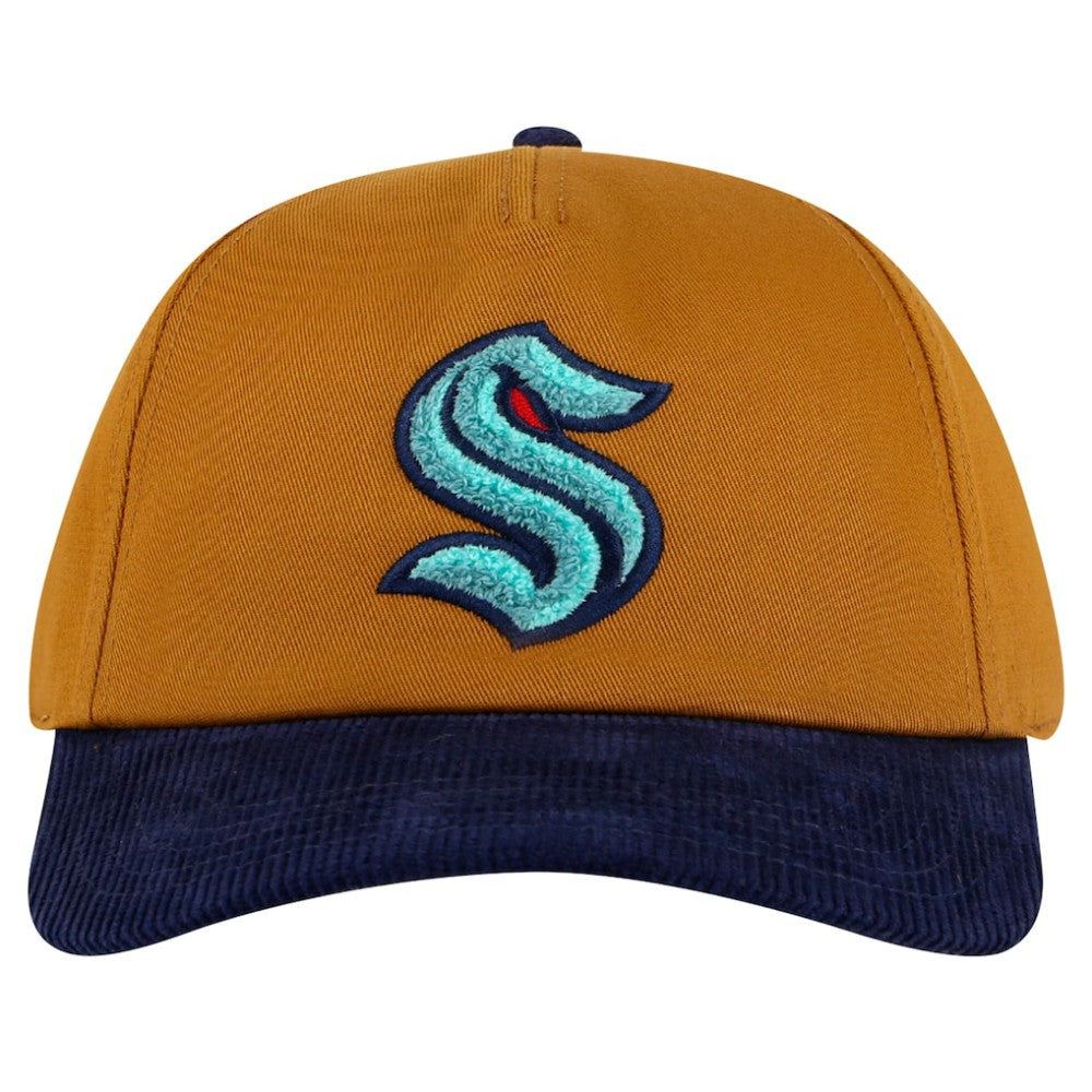 Seattle Kraken American Needle Burnett Adjustable Hat - Tan/Deep Sea Blue | US 201747081