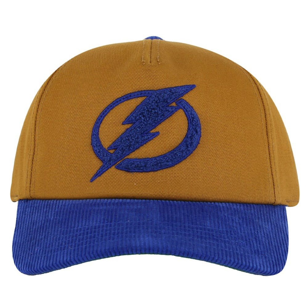 Tampa Bay Lightning American Needle Burnett Adjustable Hat - Tan/Blue | US 201747083