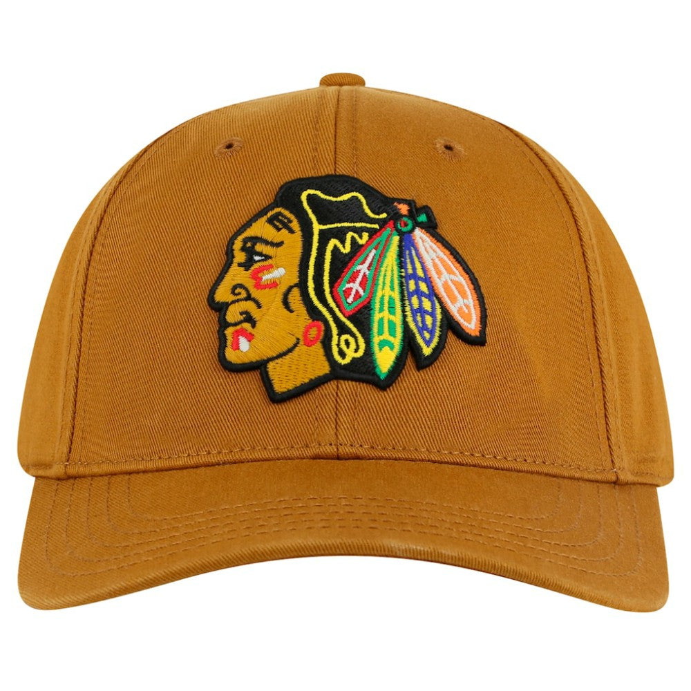 Chicago Blackhawks American Needle Hepcat Washed Twill Adjustable Hat - Tan | US 201747095