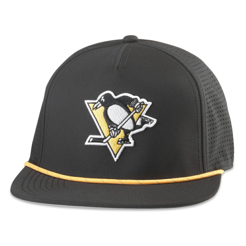 Pittsburgh Penguins American Needle Buxton Pro Tech Adjustable Hat - Black | US 201747108