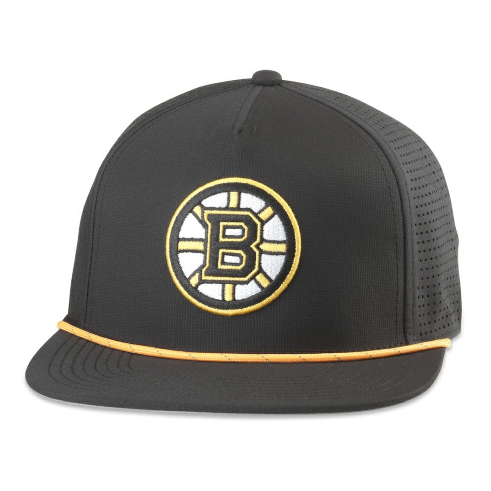 Boston Bruins American Needle Buxton Pro Tech Adjustable Hat - Black | US 201747109