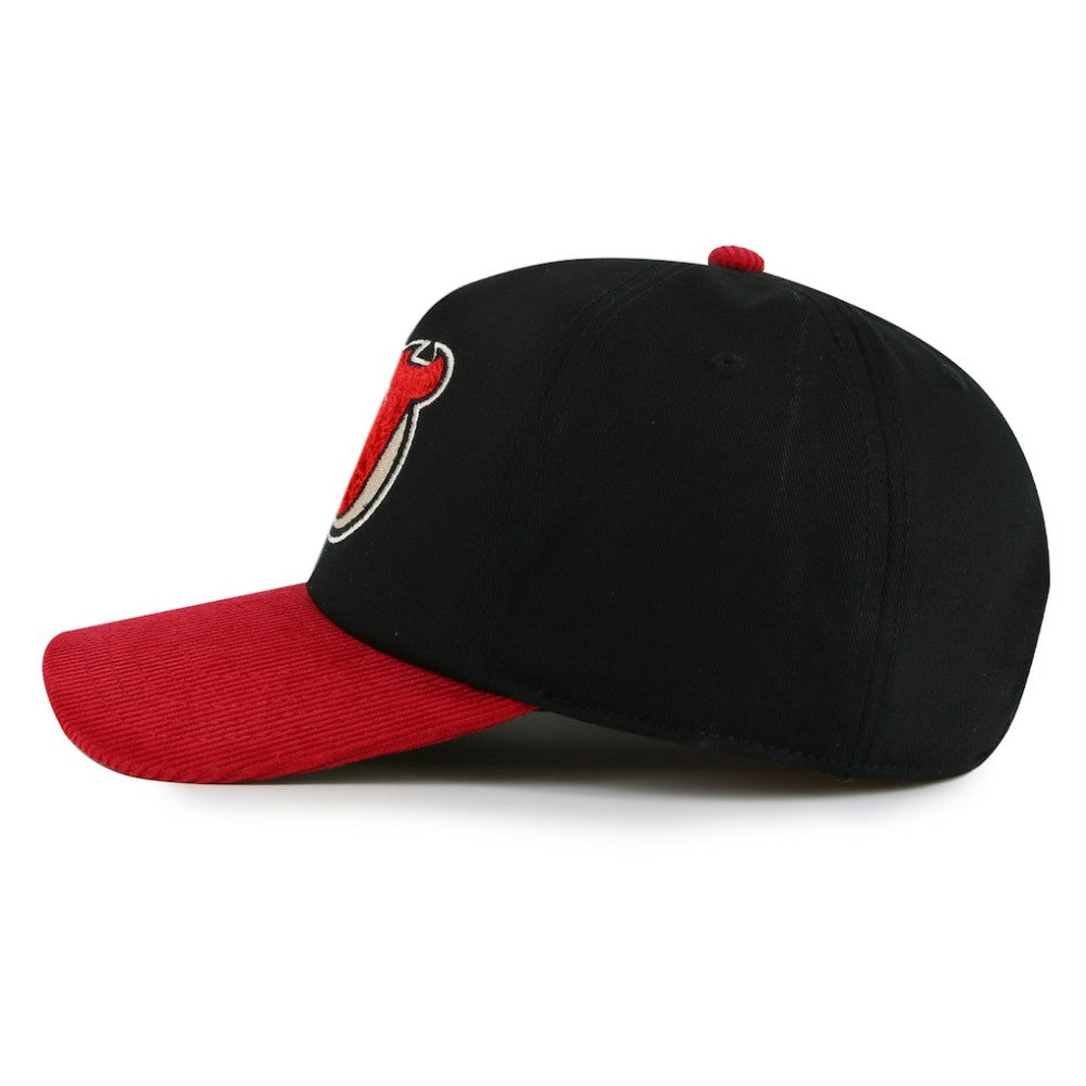 New Jersey Devils American Needle Burnett Adjustable Hat - Black/Red | US 201747128