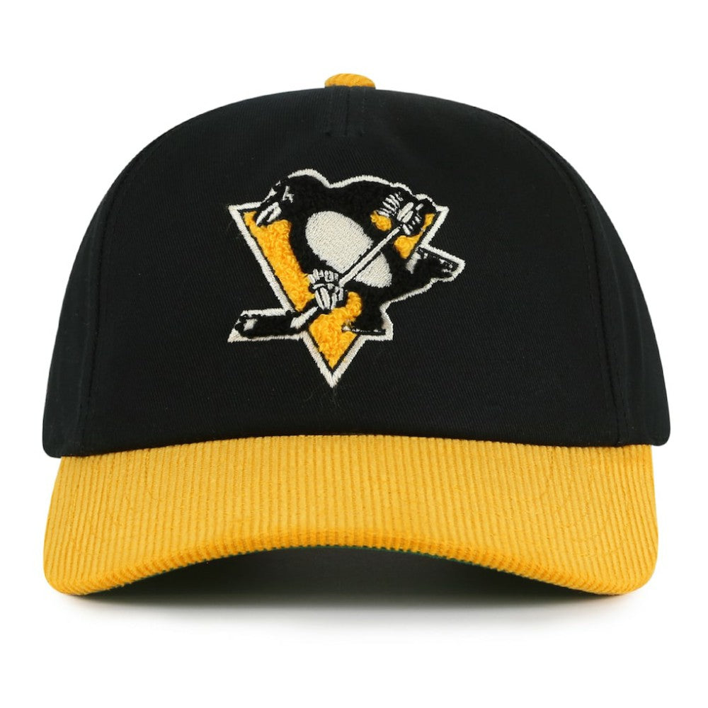 Pittsburgh Penguins American Needle Burnett Adjustable Hat - Black/Gold | US 201747132