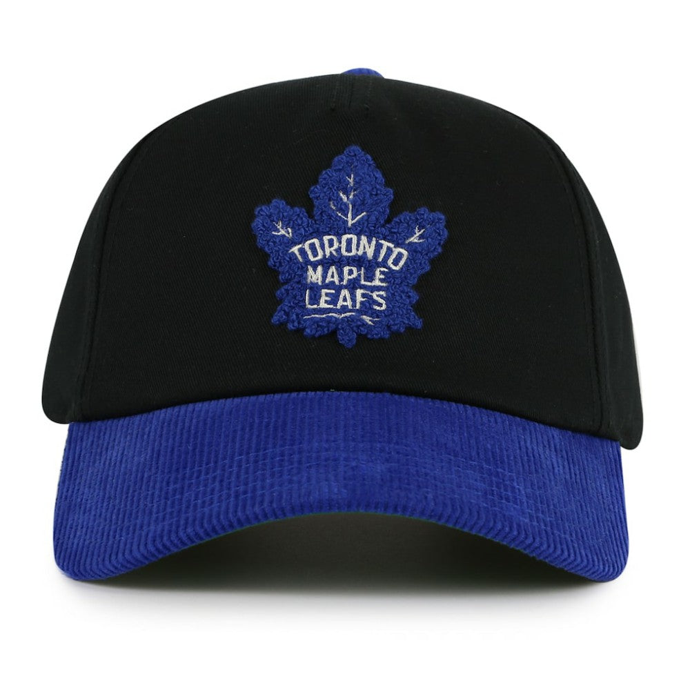 Toronto Maple Leafs American Needle Burnett Adjustable Hat - Black/Blue | US 201747137